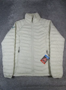 Columbia Powder Lite Jacket Womens Medium Ivory Insulated Puffer New *Logo - Picture 1 of 12