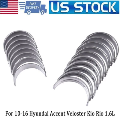 STD Rod Bearing Set For 2012 2013 2014 2015 2016 Hyundai Veloster Hatchback 1.6L Foto 1 de 4