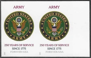 USA Sc. 6010a (F) U.S. Army 2025 MNH H pair ***NO DIE CUTS*** - Picture 1 of 1