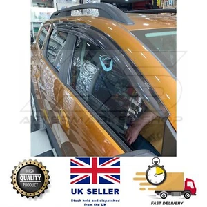 Wind Deflectors Dacia Duster MK2 2020 On Rain Smoke Guard 4pcs Set External Fit - Picture 1 of 13