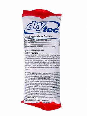 DRY-TEC Dry Tec 68% Calcium Hypochlorite Granular Swimming Pool Shock - Choose Quantity