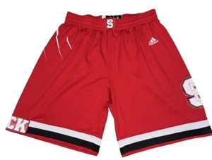 Adidas NC State Wolfpack Basketball Shorts Authentic Team Issue Red Men’s XL VTG - Picture 1 of 8