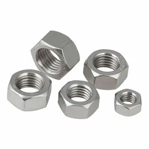 M2-M24 Hexagon Full Nuts Fit Metric Washers/Bolts 316 Stainless Steel (DIN934) - Picture 1 of 4