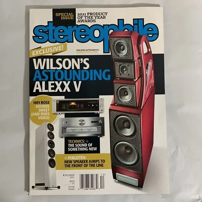 Stereophile Magazine December 2021 Wilson's Astounding Alexx V Nifi Rose Awards - Image 1 of 2