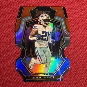 2022 Panini Select Ezekiel Elliot RARE Tri-Color Prizm DieCut SSP ⭐️ MINT - Bild 1 von 2