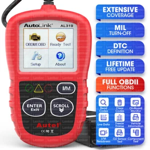 Autel Autolink AL319 OBD2 CAN Diagnostic Scanner Auto Fault Code Reader Tool MIL - Bild 1 von 15