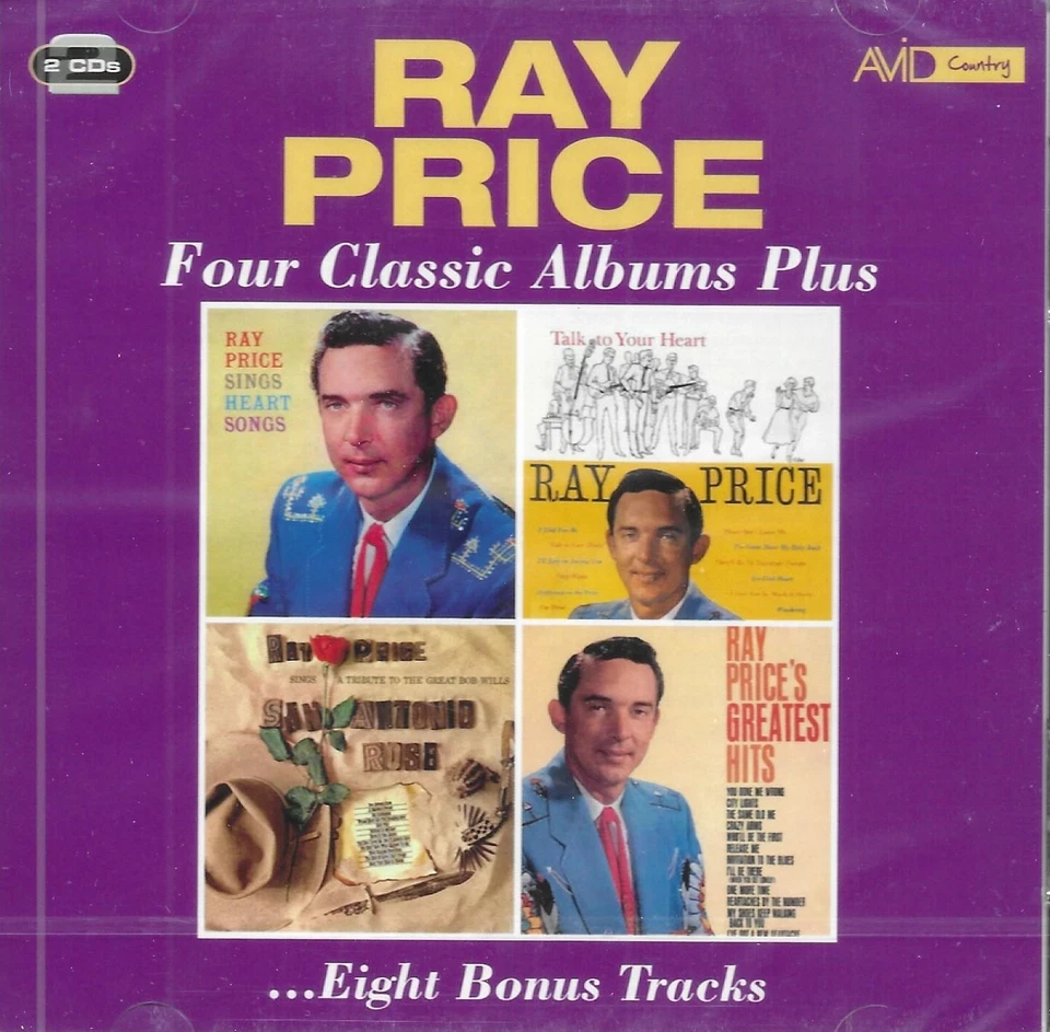 RAY PRICE-4 LPS ON 2 CDS AVID IMPORT NEW SEALED - Image 1 of 1