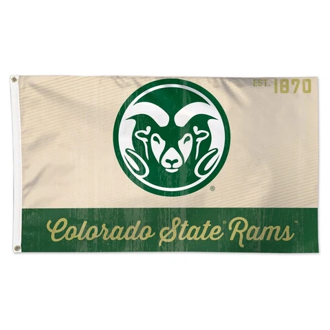 COLORADO STATE RAMS LOGO VINTAGE EST. 1870 3'X5' DELUXE FLAG NEW WINCRAFT Cover