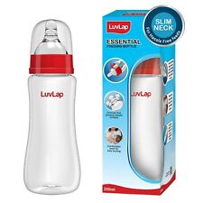 Luvlap Baby Feeding Bottle Anti-Colic Regular Neck BPA-Free, 250 ml Each, White