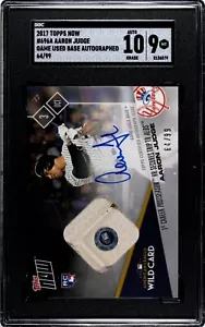 2017 Topps Now #696A Aaron Judge Wild Card Auto 64/99 SGC 9 NEUWERTIG Auto 10 - Bild 1 von 2
