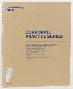 Corporate Social Responsibility - Bloomberg BNA Corporate Practice Series No. 93 - Imagen 1 de 6