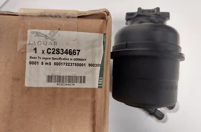 DEPÓSITO BOTELLA ACEITE DIRECCIÓN ASISTIDA JAGUAR XJ6 XJ8 XJ12 XK8 XKR Genuino NUEVO Foto 1 de 4