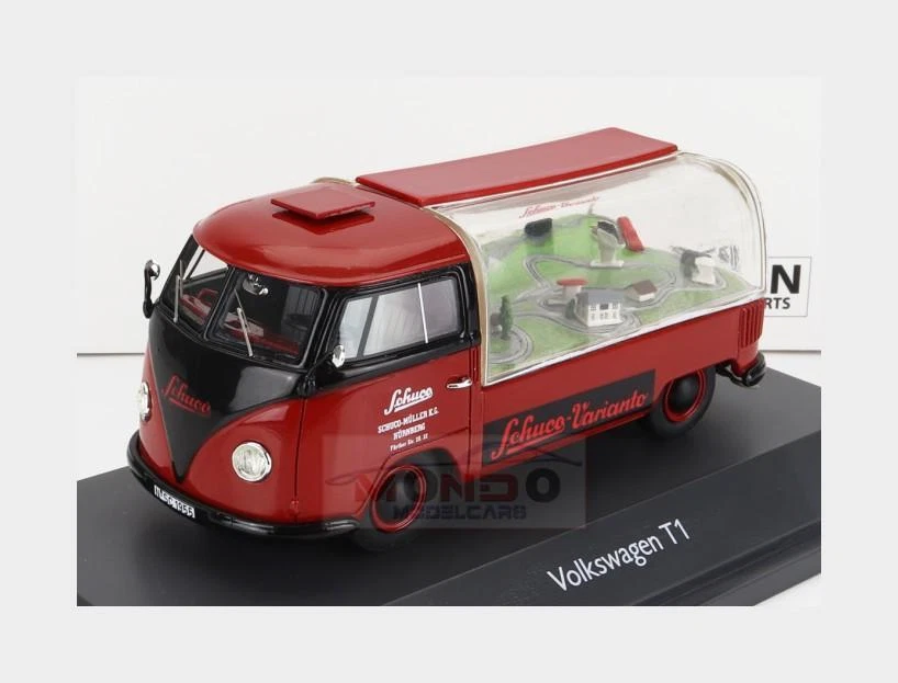 1 43 SCHUCO Volkswagen T1A Schuco Varianto 1964 Red Black 450916200