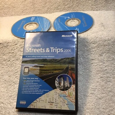 MICROSOFT- STREETS & TRIPS - 2006 - MAP SOFTWARE- TRAVEL SOFTWARE  - Image 1 of 4
