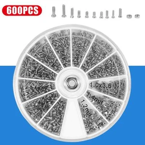 600PCS Micro Screws Repair Tool Assorted Tiny Clock Watch Eye Glasses Screwshw - Picture 1 of 7