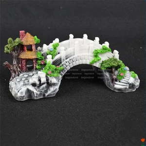 Handmade Aquarium Cave Bridge Ornament Pavilion Tree Fish Tank Decorations Kit - Bild 1 von 14