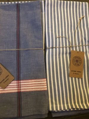 Paquete de 2 toallas de cocina estándar Levi’s x Target a rayas azules Levi 4 Foto 1 de 4