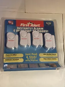 NEW NOS Sealed FIRST ALERT Alarm Set Instantly Alarm 4 Windows or Doors - Picture 1 of 2