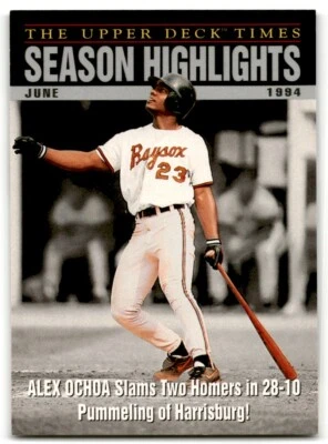 1995 Upper Deck Season Highlights Alex Ochoa Bowie Baysox #102 - Image 1 of 2