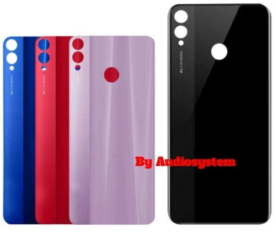 COVER BACK + BIADESIVO per HONOR 10 VIEW LITE JSN-L21 8X VETRO POSTERIORE SCOCCA