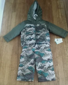 Carter's Boys' Snowsuit Dinosaurs Size 2T NWT - Picture 1 of 5