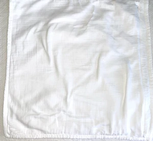 Pottery Barn Lined White Cotton 20"x20" Square Hidden Zipper Pillow Cover Sham - Picture 1 of 13