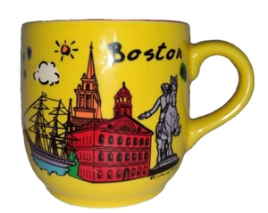 Boston Love Heart Souvenir Landscape Coffee Mug Luke A Tuke Nice! - Picture 1 of 8