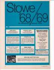 1969 Stowe station de ski 2 pièces annonce / liste d'hôtels, lodges, auberges / grande histoire