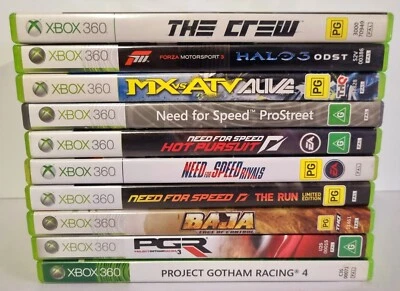10 x Racing Game Bulk Bundle Lot | Microsoft Xbox 360 | Need For Speed Forza - Image 1 of 4