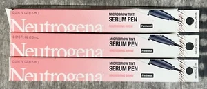 3 Neutrogena Microbrow Tint Serum Pen MEDIUM BROWN Brow Pen NEW - Picture 1 of 5
