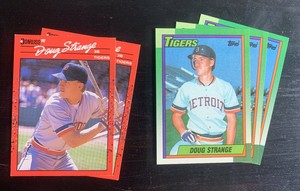 Doug Strange Baseball Cards. Detroit Tigers