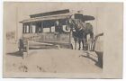 1910 RPPC Postcard Trick Horse &amp; Trolley Car Denver Colorado