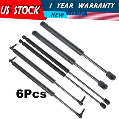 1999-2004 Jeep Grand Cherokee Gas Shocks Struts Prop 2) Hood 2) Liftgate - Image 1 of 4