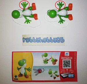 DV550 YOSHI + VARIANTE MANO + 2 BPZ KINDER MERENDERO JOY ITALIA 2020 SUPER MARIO - Picture 1 of 2