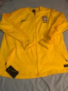 Nike 2018 Brazil Anthem Jacket Authentic Football Mens Nwt Size XXl - Picture 1 of 9