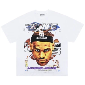 LEBRON JAMES GRAPHIC MEN'S OVERSIZED TEE NBA BASKETBALL LAKERS SIZE MEDIUM - Picture 1 of 5