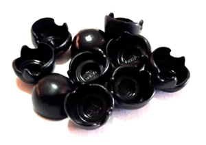 Lego Minifigure Black Hair Male 3901 - 10 pieces - Photo 1/3