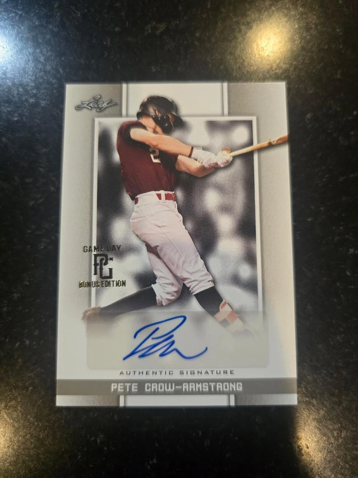 Pete Crow-Armstrong 2019 Leaf Perfect Game 241 Gold Bonus Edition Auto RC CUBS - Image 1 of 1