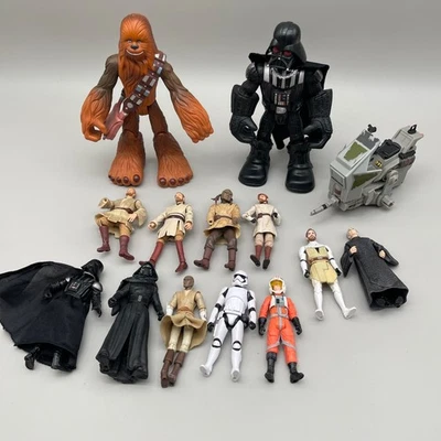 Vintage & Modern Star Wars Figures Inc. Darth Vader, Chewbacca, Stormtrooper - Image 1 of 4