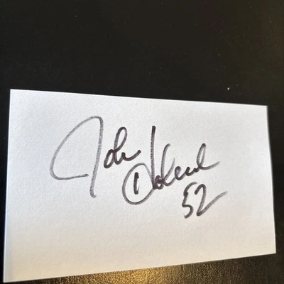 John Holecek (Illinois) LB, 2X All-Big Ten, 1995 Buffalo Bills, signed in 2004 - Image 1 of 2