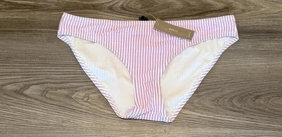 Parte inferior de bikini J Crew Seersucker púrpura claro para mujer talla pequeña nueva con etiquetas Foto 1 de 4