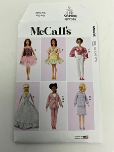 McCall's 8495 Pattern 11 1/2 " Fashion Doll Clothes Pants Blouse Dress Skirt - Picture 1 of 4
