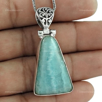 Rodocrosite Gemma Massiccio 925 Argento Sterling Trendy Natale Regalo Ciondolo - Immagine 1 di 4