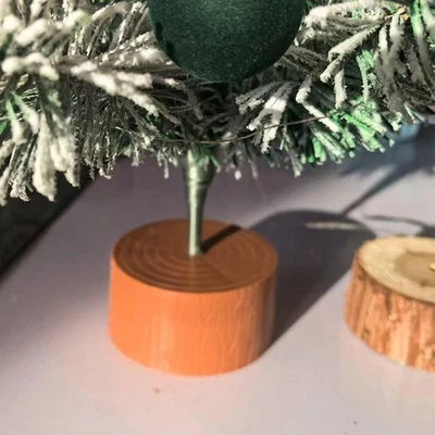 Artificial Christmas Tree Stand Decorative Holder Easy Assembly Desk Indoor - Image 1 of 4