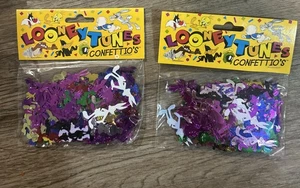 Vintage 1996 Looney Tunes 'CONFETTIO’S' Confetti 2 Packs - Picture 1 of 6