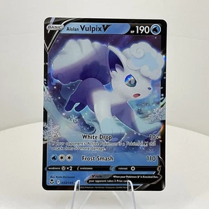 Alolan Vulpix V 33/195 (Ultra Raro) Swsh12: Espada y Escudo - Silver Tempest Holo - Imagen 1 de 2
