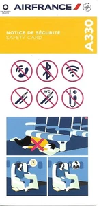 Safety Card - Air France - A330- 2016 (S4868) - Picture 1 of 1