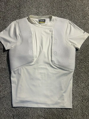 Cabelas Concealed Carry Shirt Mens Large White Tactical Holster Short Sleeve Tee - Image 1 of 4