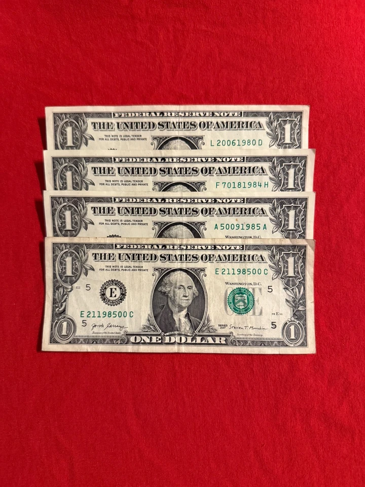 Birthday Notes Lot of (4) 1980,1984,1985,1985,! - Image 1 of 1