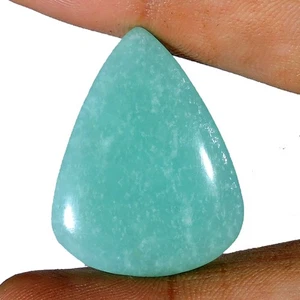 31.30Cts High Quality Natural Green Amazonite Pear Cabochon Jewelry Gemstone - Picture 1 of 2